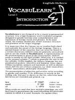vocabulearn hebrew level 1 booklet