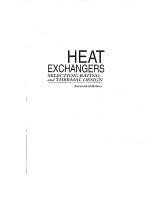 heat exchangers selection, rating and thermal design