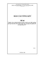 Nghiên cứu xác định hệ thống chỉ tiêu và trình tự xác định ngưỡng giới hạn khai thác đối với dòng chính sông, áp dụng thử nghiệm đối với sông đồng nai