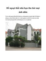 Để ngoại thất nhà bạn thu hút mọi ánh nhìn pot