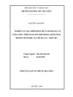 Nghiên cứu đặc điểm phân bố và đánh giá các tầng chứa tiềm năng dầu khí trong trầm tích mioxen dưới khu vực bể Mã Lai - Thổ Chu