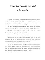 Trịnh Hoài Đức- nhà chép sử số 1 triều Nguyễn pdf