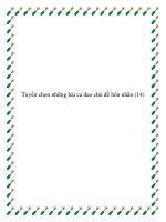 Những bài ca dao chủ đề hôn nhân - mái ấm gia đình pptx