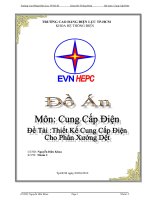 Thiết kế cung cấp điện cho phân xưởng dệt