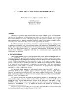 EXTENDING A DATA BASE SYSTEM WITH PROCEDURES