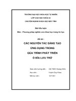 tiểu luận các nguyên tắc sáng tạo ứng dụng trong qúa trình phát triển ổ đĩa lưu trữ