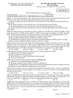 Đề  thi thử đại học 2014 môn sinh học lần 1 - 2014 THPT Nguyễn Huệ mã 132