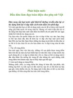 Phát hiện mới: Dầu dừa làm đẹp  toàn diện cho phụ nữ việt nam chúng ta.