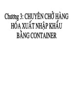 bài giảng chuyên chở hàng hóa xuất nhập khẩu bằng container