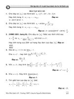 bài tập chuyên đề dãy số