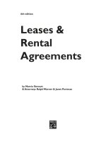 leases and rental agreements 6th (2005)