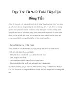 Dạy Trẻ Từ 9-12 Tuổi Tiếp Cận Đồng Tiền docx