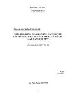 Điều tra, đánh giá khả năng đáp ứng yêu cầu 'sản phẩm sạch' của khối EU và mỹ cho mặt hàng dệt may