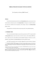 THIRD GENERATION DAT ABASE SYSTEM MANIFESTO