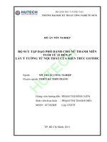 bộ sưu tập dạo phố dành cho nữ thanh niên tuổi từ 22 đến 27 lấy ý tưởng từ nội thất của kiến trúc gothic