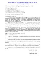 Thông tin luận án NGHIÊN CỨU HỆ THỐNG TÍN DỤNG NÔNG THÔN NGOẠI THÀNH HÀ NỘI