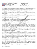 ĐỀ THI THỬ SỐ 03 Môn: Hóa học pdf