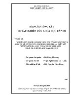 Nghiên cứu đánh gí khả năng áp ứng quy định của quốc tế về hàm lượng formaldehyde bị cấm trên sản phẩm da giầy từ da thuộc việt nam