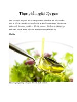 Thực phẩm giải độc gan pptx