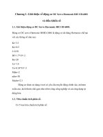 thiết kế xấp xỉ liên tục khâu điều chỉnh vị trí động cơ dc servo harmonic rh 11d-6001