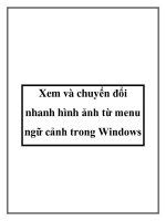 Xem và chuyển đổi nhanh hình ảnh từ menu ngữ cảnh trong Windows pot