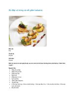 Sò điệp và trứng cá xốt giấm balsamic ppt