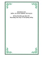 Đề tài: Tìm hiểu giao thức SSL Hoạt động,Tấn công và Cách phòng chống pot