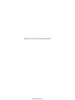 models and analysis for distributed systems