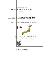 Đề tài: SỰ HẤP DẪN CỦA GIÁO DỤC NHẬT BẢN potx