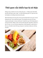 Thói quen xấu khiến bạn bị sỏi thận docx