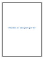 Nhận diện các phong cách giao tiếp pdf