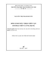 Đối sánh mẫu theo tiếp cận Otomat mờ và ứng dụng