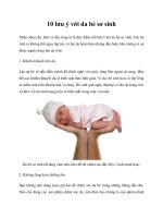 10 lưu ý với da bé sơ sinh pptx
