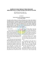 Nghiên cứu hoàn thiện quy trình công nghệ nhân giống hoa lily bằng phương pháp nuôi cấy in vitro doc