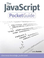 peachpit press the javascript pocket guide (2010)
