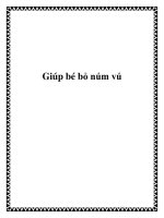 Giúp bé bỏ núm vú ppt