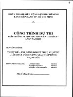 Đề tài : Thiết kế thi công robot phục vụ nước giải khát công cộng giao tiếp bằng giọng nói