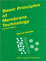 basic principles of membrane technology, second edition