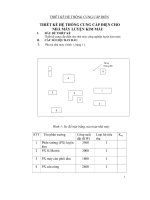 Bài tập dài cung cấp điện