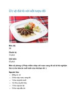 Ức vịt đút lò với xốt rượu đỏ pdf