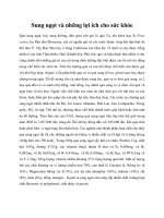 Sung ngọt và những lợi ích cho sức khỏe pptx