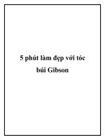 5 phút làm đẹp với tóc búi Gibson doc