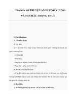 Tìm hiểu bài TRUYỆN AN DƯƠNG VƯƠNG VÀ MỊ CHÂU-TRỌNG THUỶ pptx