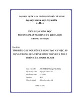 Tìm hiểu các nguyên lý sáng tạo và việc áp dụng trong quá trình hình thành và phát triển của Adobe Flash