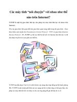 Các máy tính “nói chuyện” với nhau như thế nào trên Internet? potx