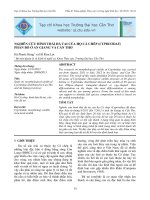 NGHIÊN CỨU HÌNH THÁI ĐÁ TAI CỦA HỌ CÁ CHÉP (CYPRINIDAE) PHÂN BỐ Ở AN GIANG VÀ CẦN THƠ doc