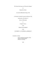 File System Performance and Transaction Support