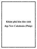 Khám phá hòn đảo xinh đẹp New Caledonia (Pháp) pdf