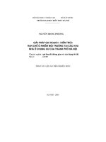 Giải pháp qui hoạch - kiến trúc hạn chế ô nhiễm môi trường tại các khu nhà ở chung cư của thành phố Hà Nội