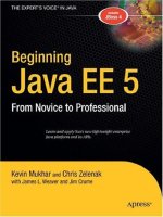 mukhar - beginning java ee 5 - from novice to pro